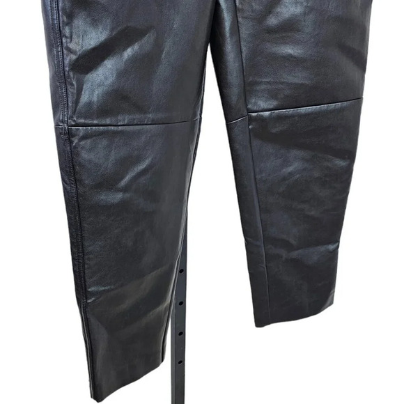 Aritzia Wilfred Free  Oracle Pant Size 6 Faux Leather Balloon Pants Black - Picture 6 of 9